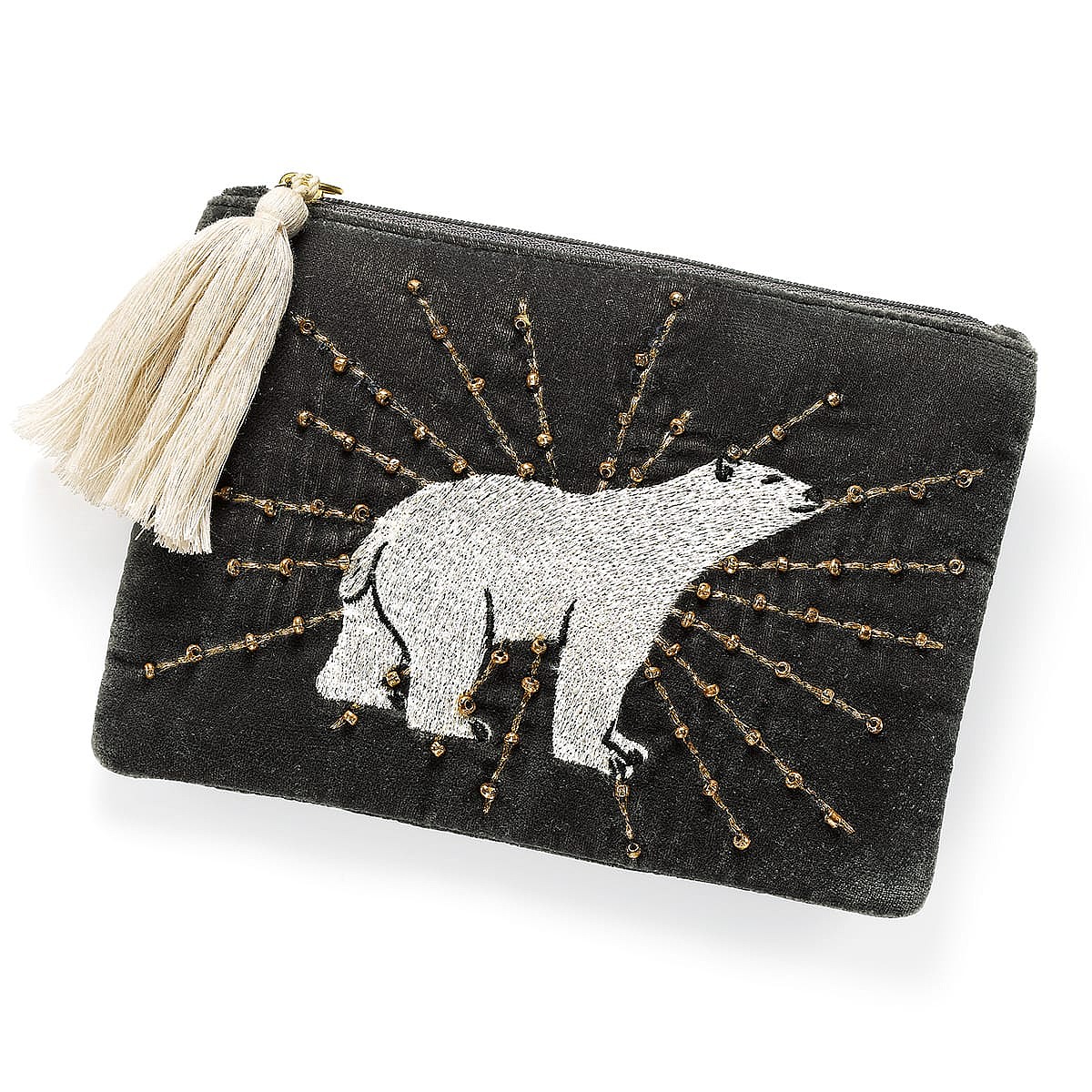Polar Parade Velvet Pouch