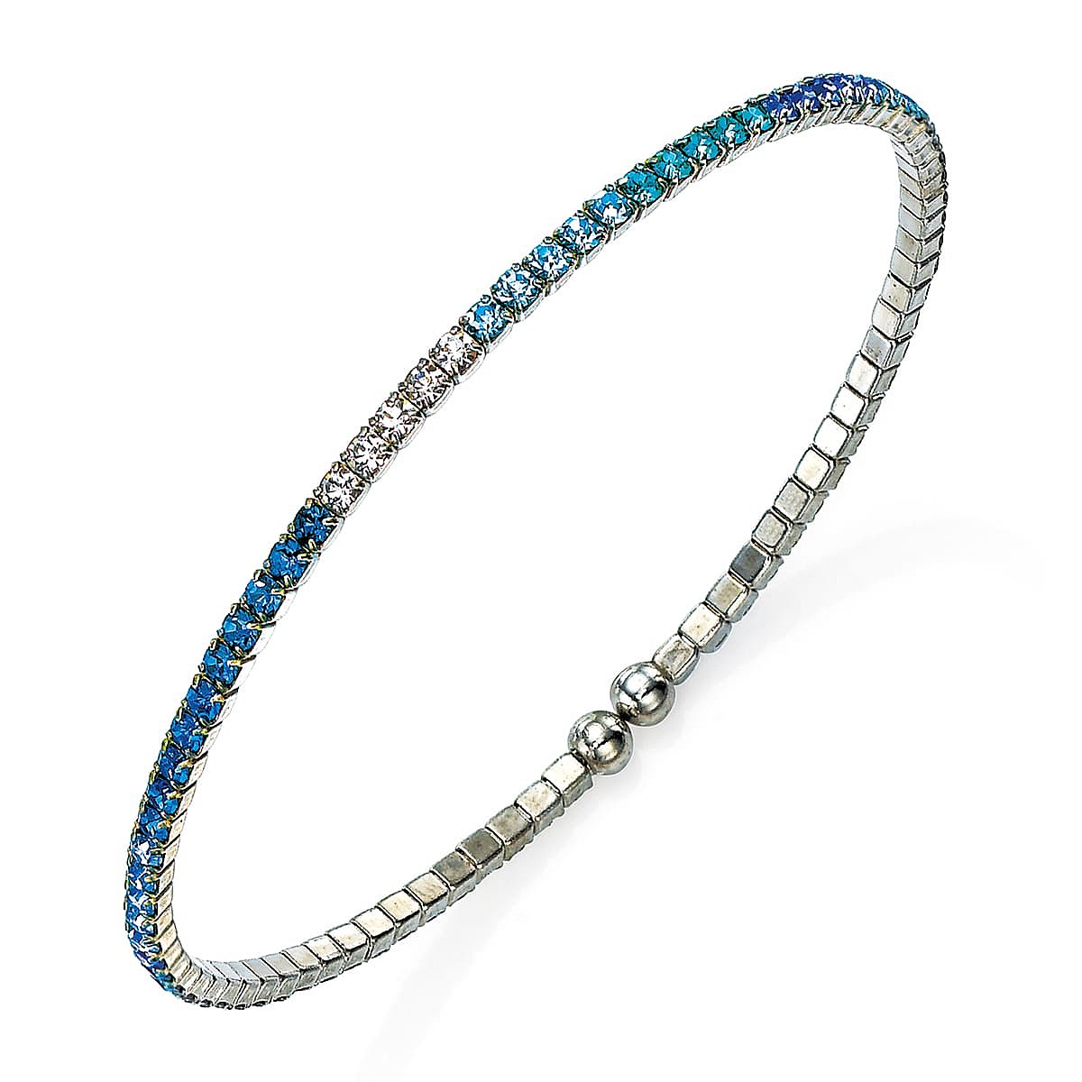 Into the Blue Crystal Bangle