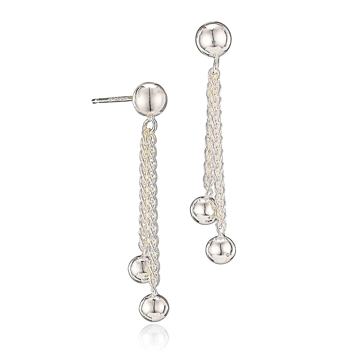 Up Tempo Silver Earrings
