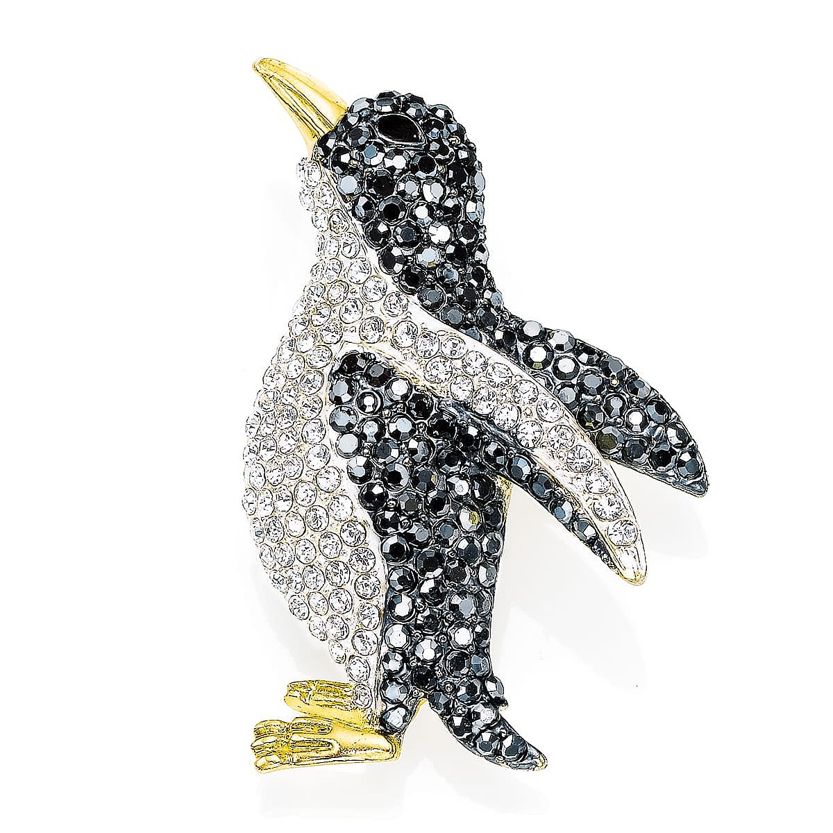 Penguin at Play Brooch
