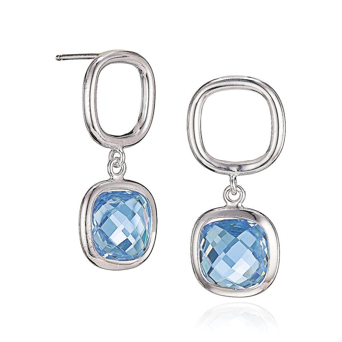 Framed in Light Silver Earrings