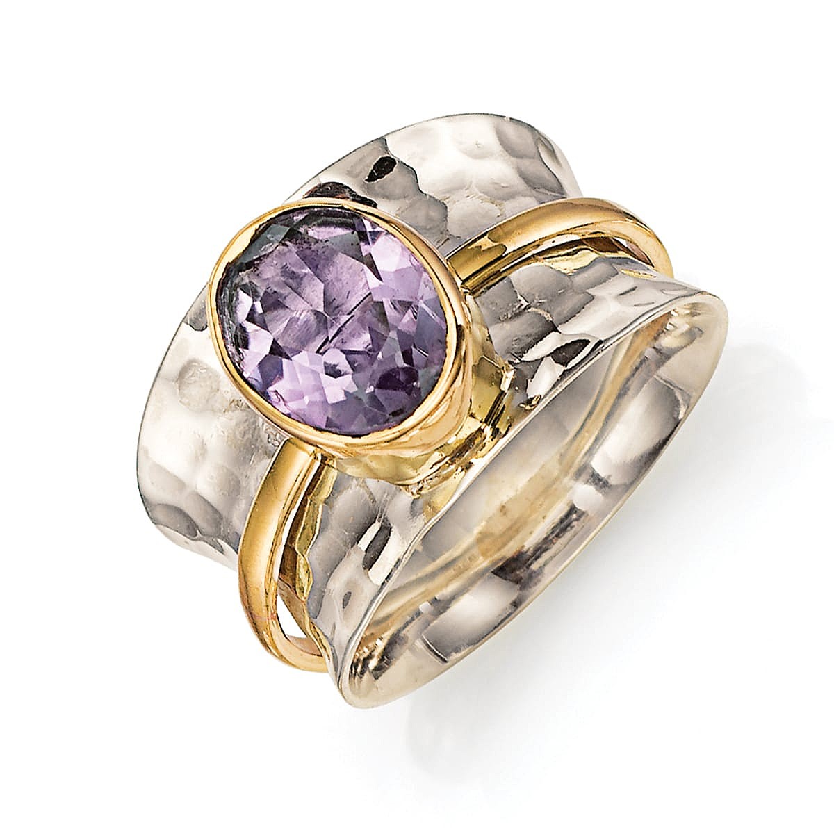 An Eye for Amethyst Spinning Ring