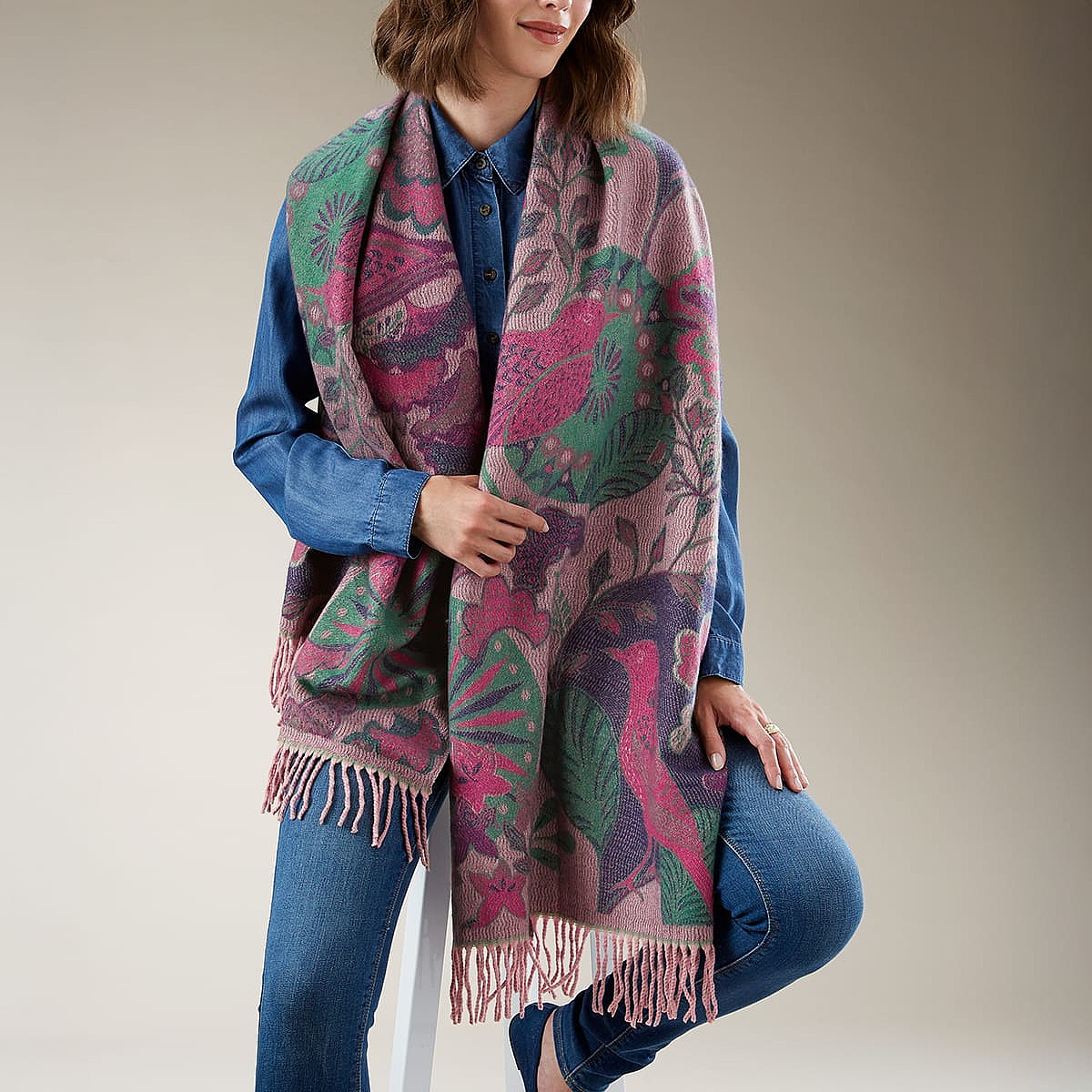 Timeless Tapestry Reversible Scarf