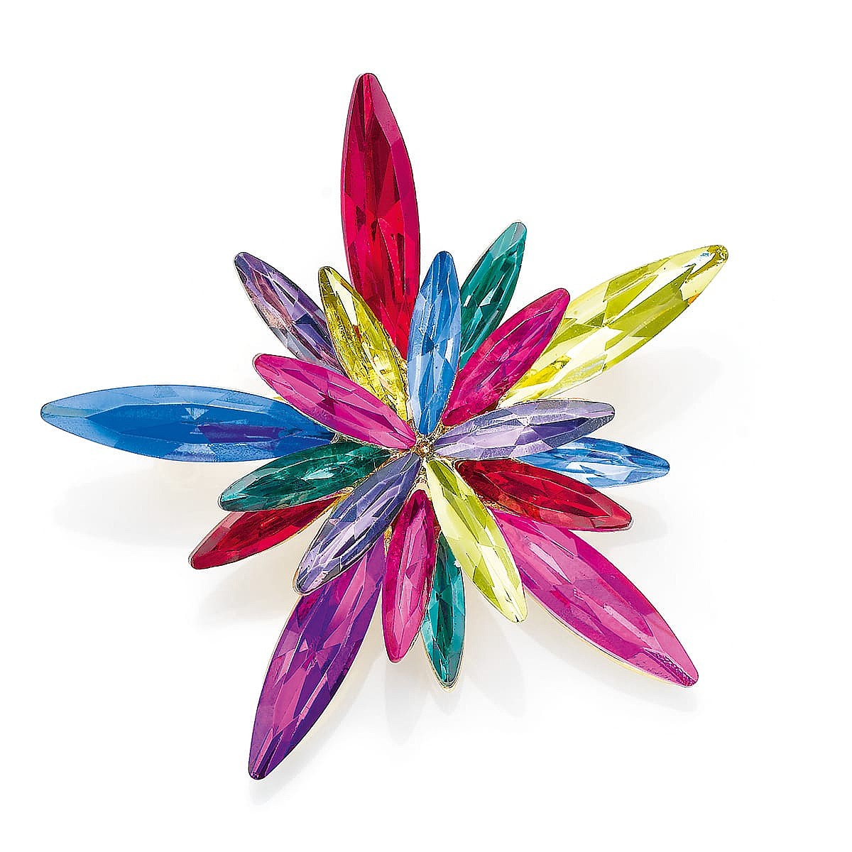 Festive Fireworks Crystal Brooch