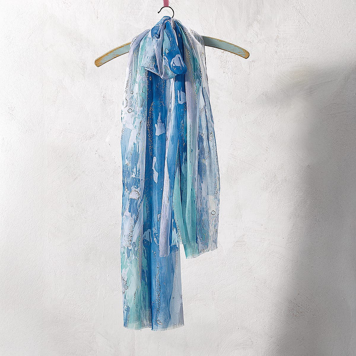 Painted Horizons Blue Scarf