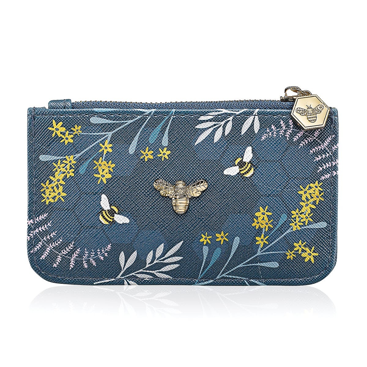 Buzz Worthy Faux Leather Card Holder