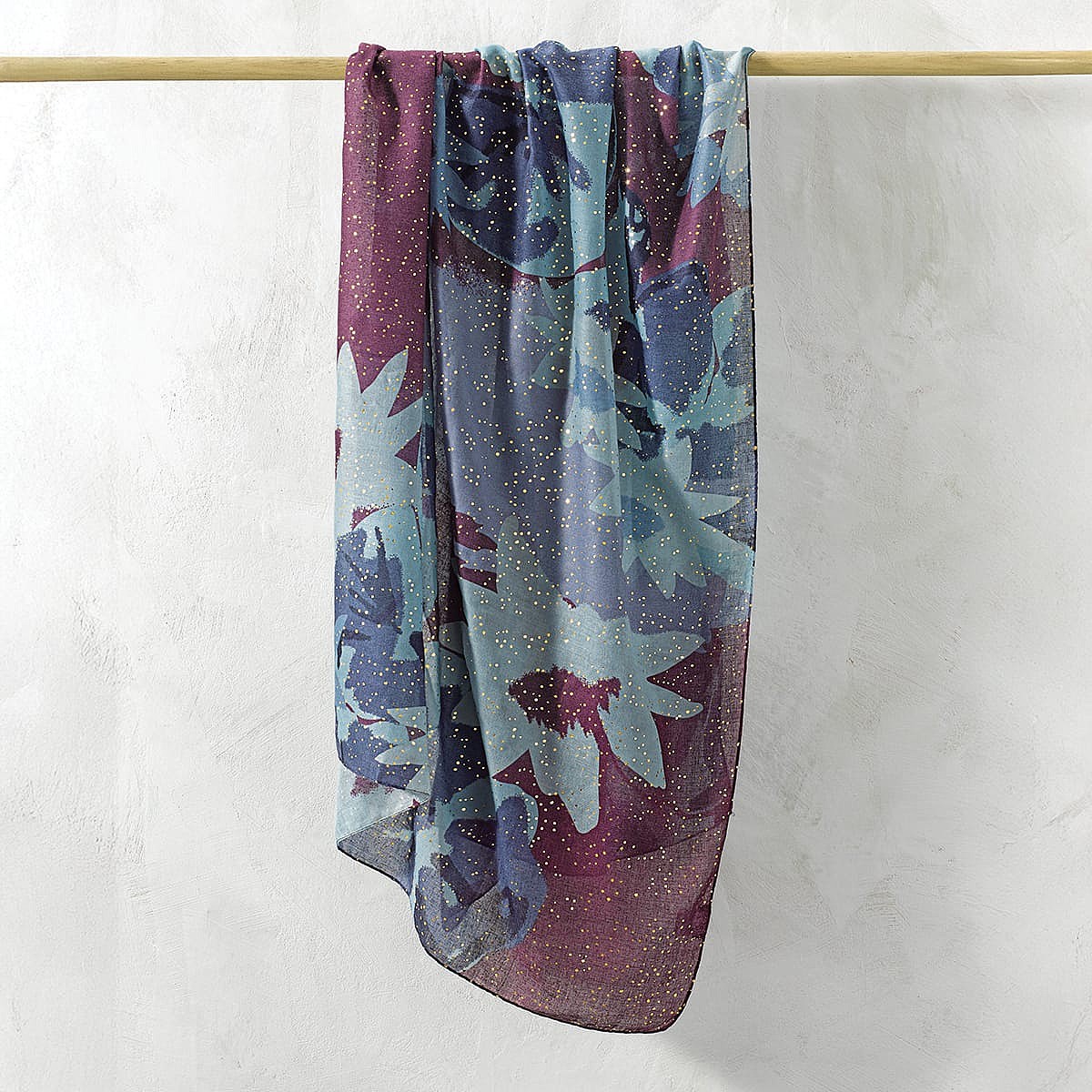 Dusky Silhouettes Floral Scarf