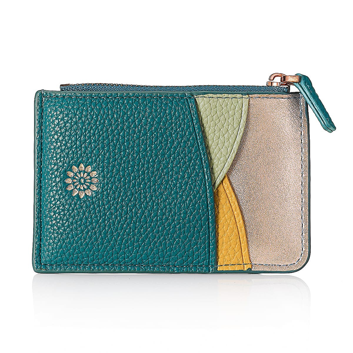 Rolling Blues Faux Leather Card Holder