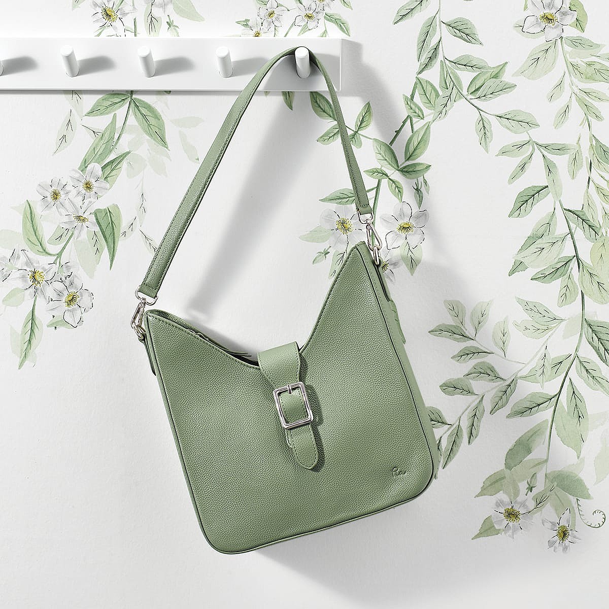 Ahead of the Curve Sage Leather Bag