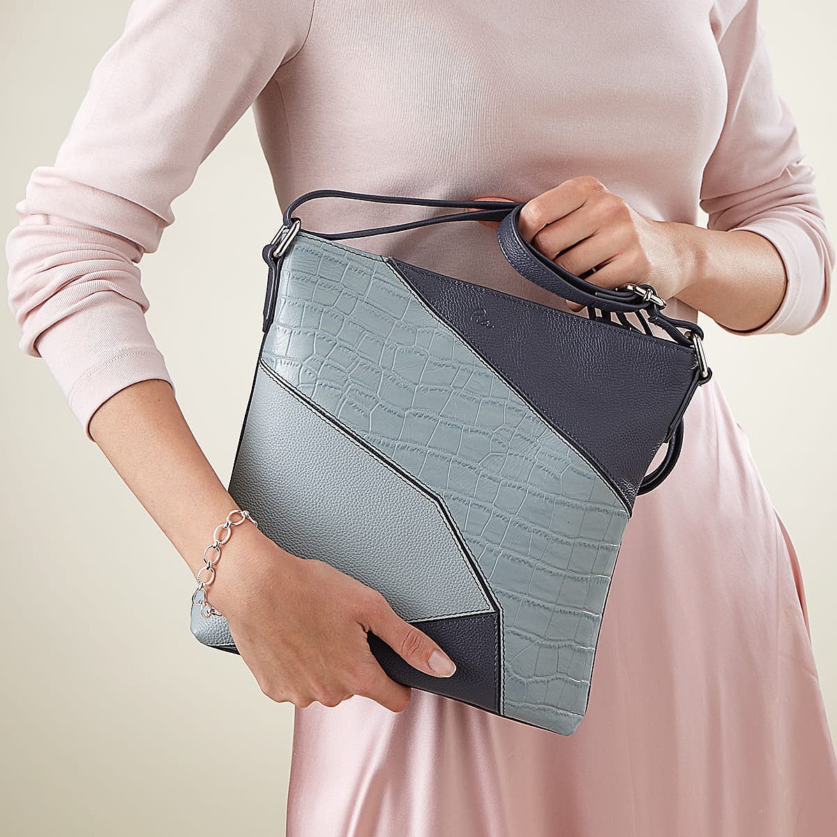 Skyward Bound Leather Cross-Body Bag