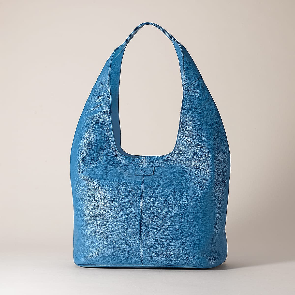 Blue Beyond Leather Shoulder Bag