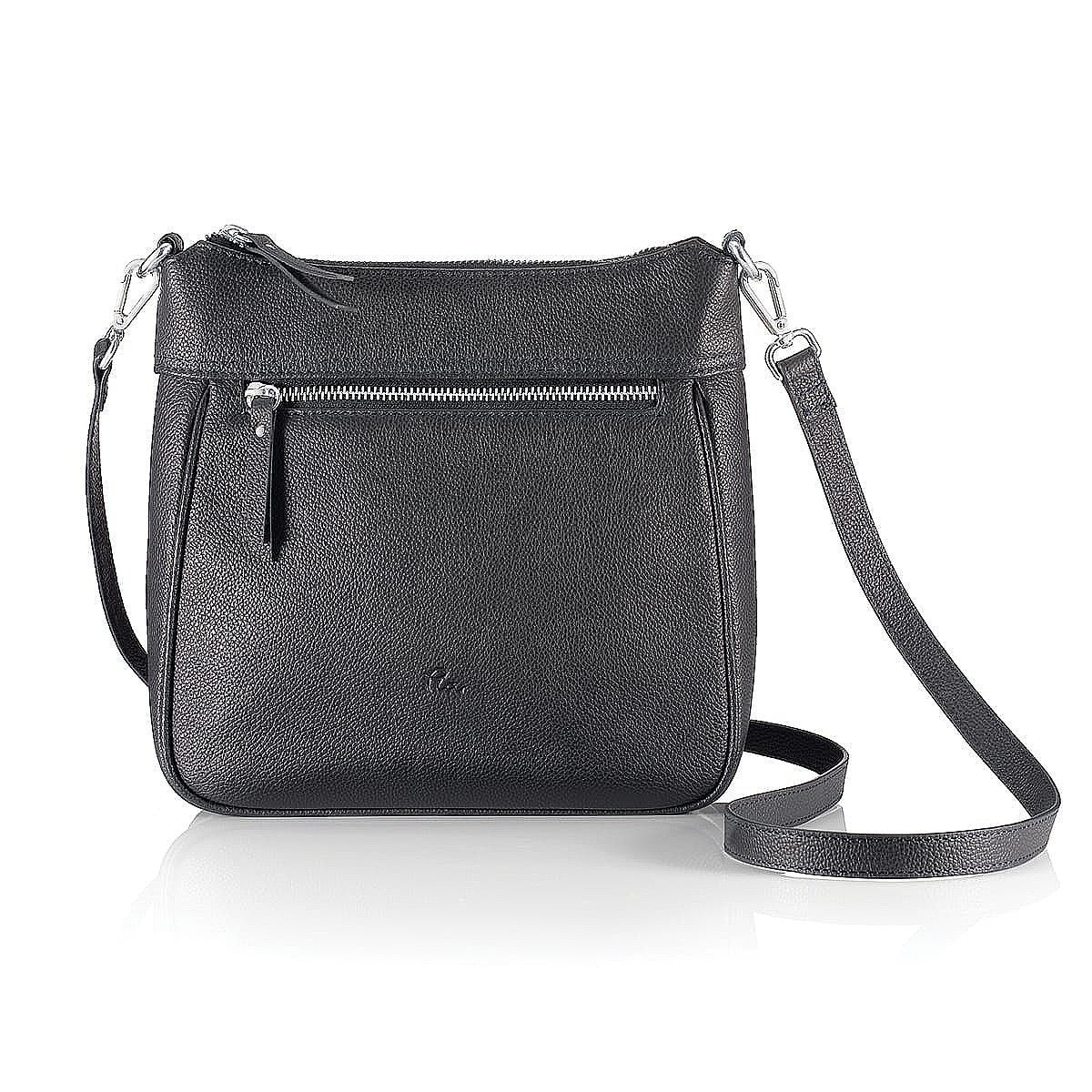 Navy to Go Leather Cross-Body Bag