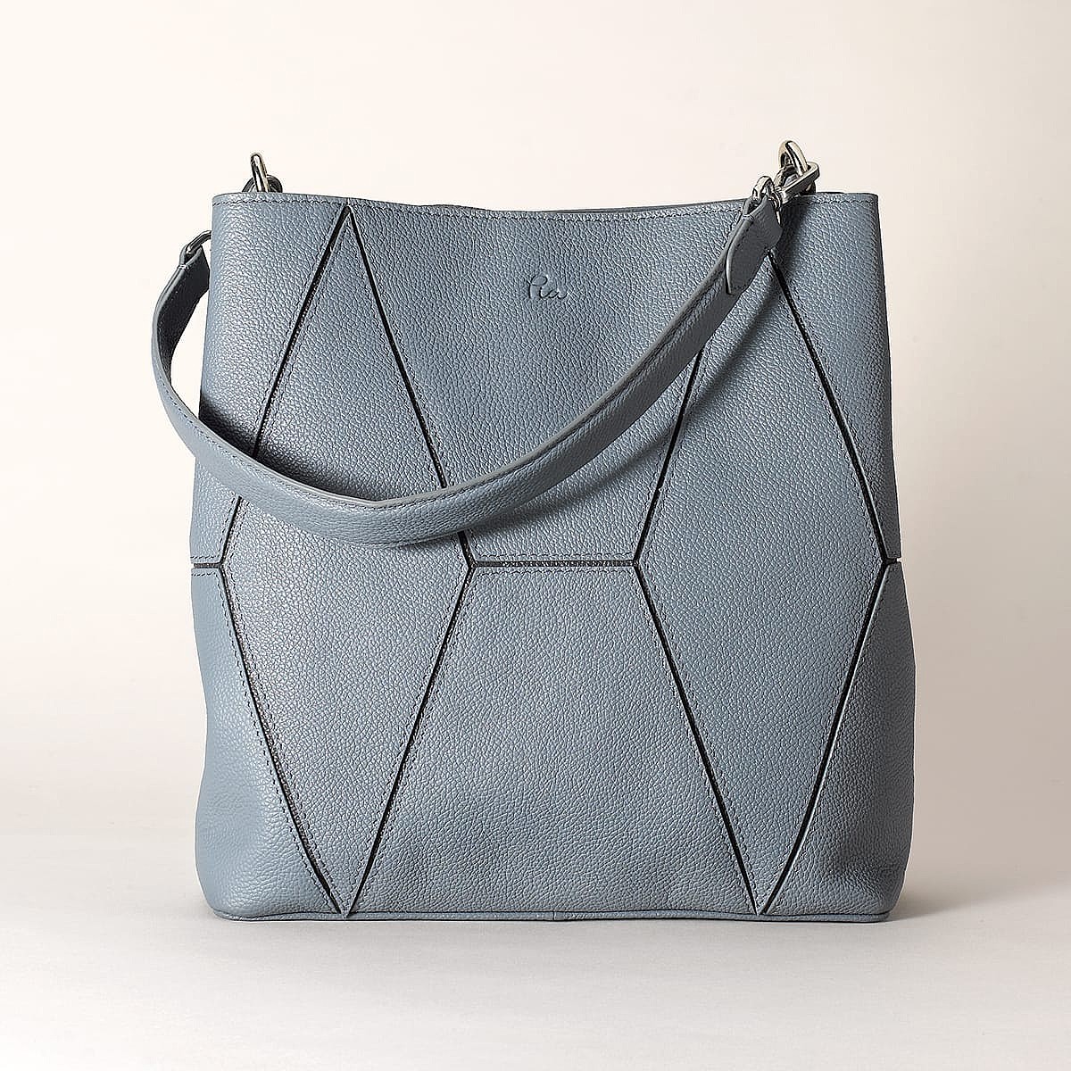 Your Best Angle Denim Leather Bag