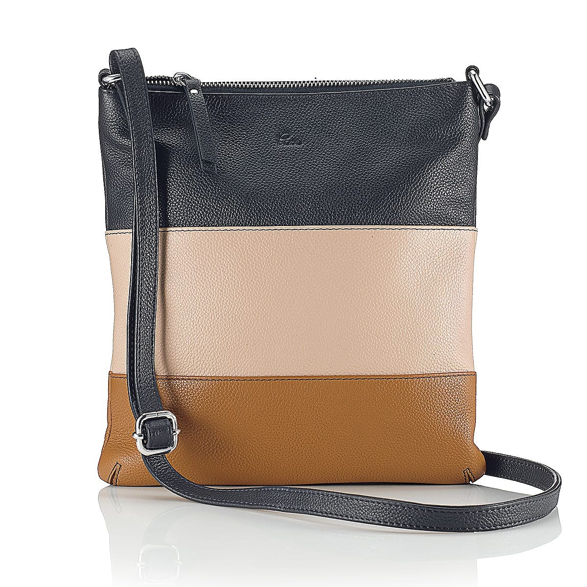Earn Your Stripes Leather Cross-Body Bag