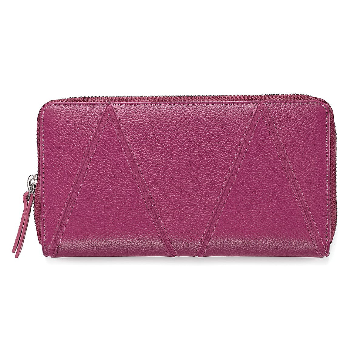 Puzzle in Pink Leather Purse