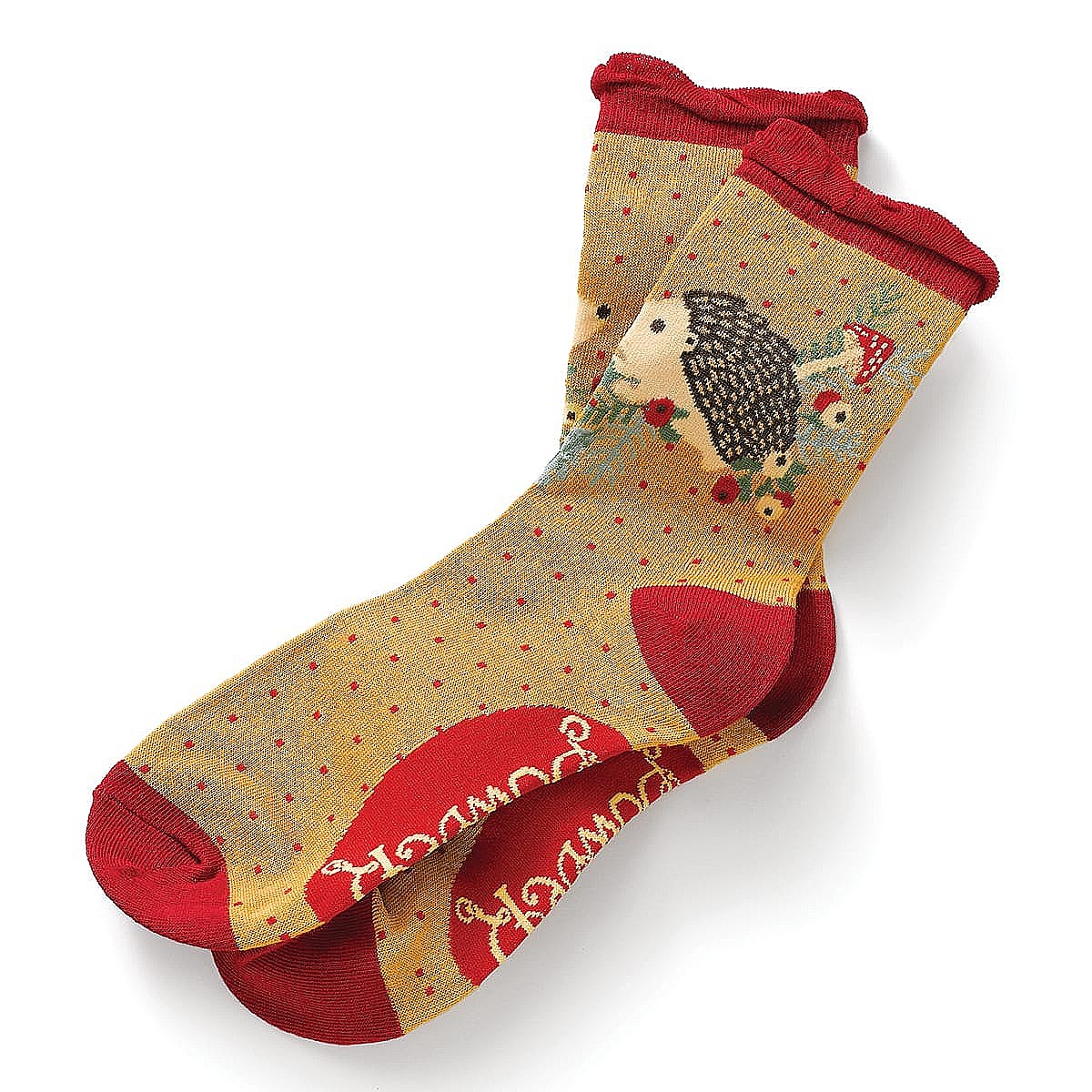 Woodland Whimsy Hedgehog Socks