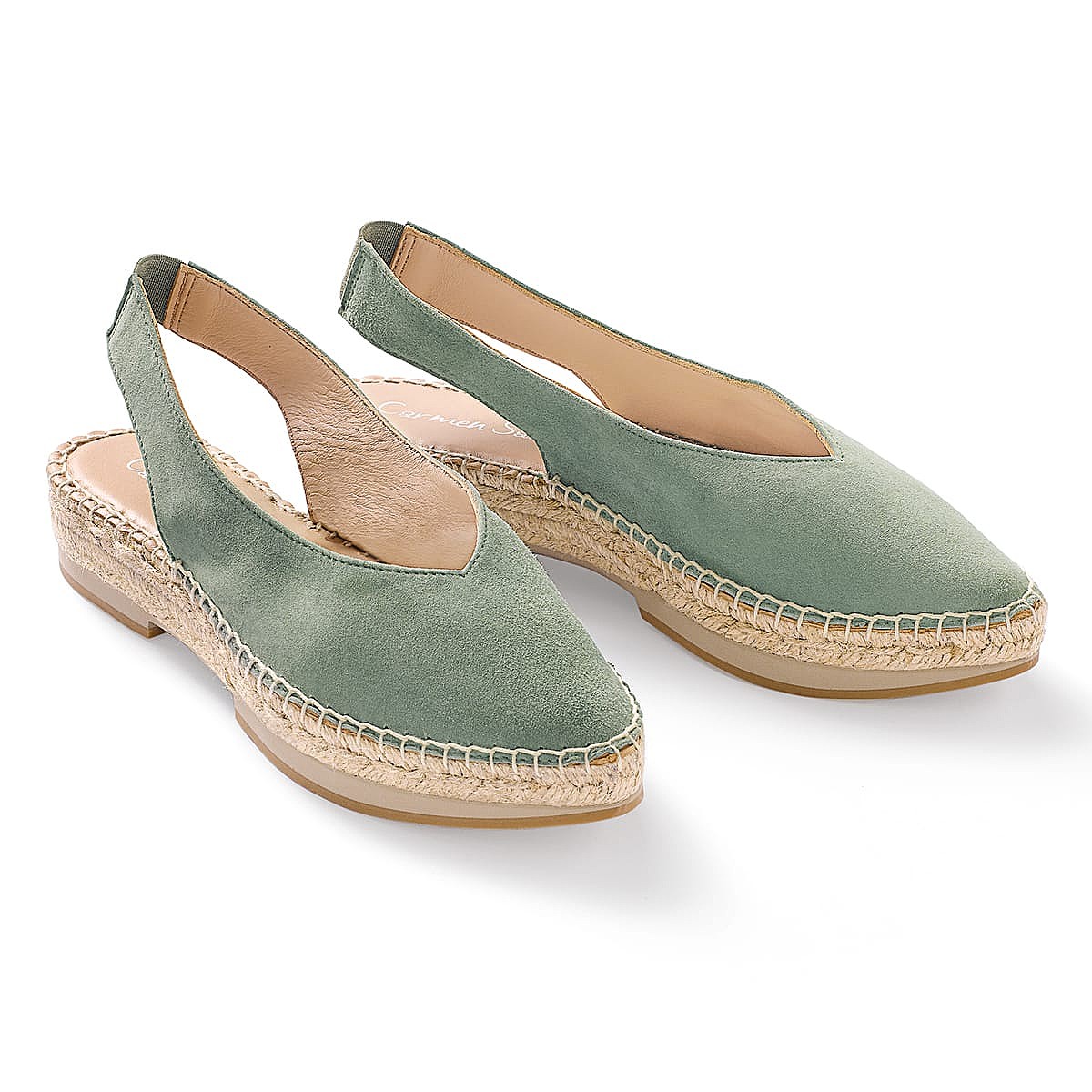 Stroll in Sage Slingback Shoes