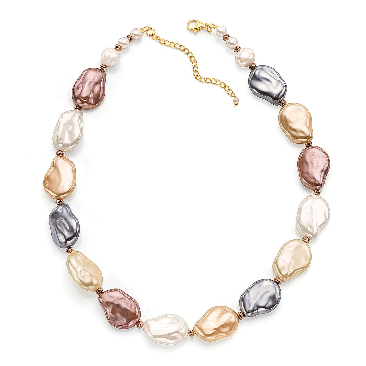 Veil of Colour Pearl Necklace