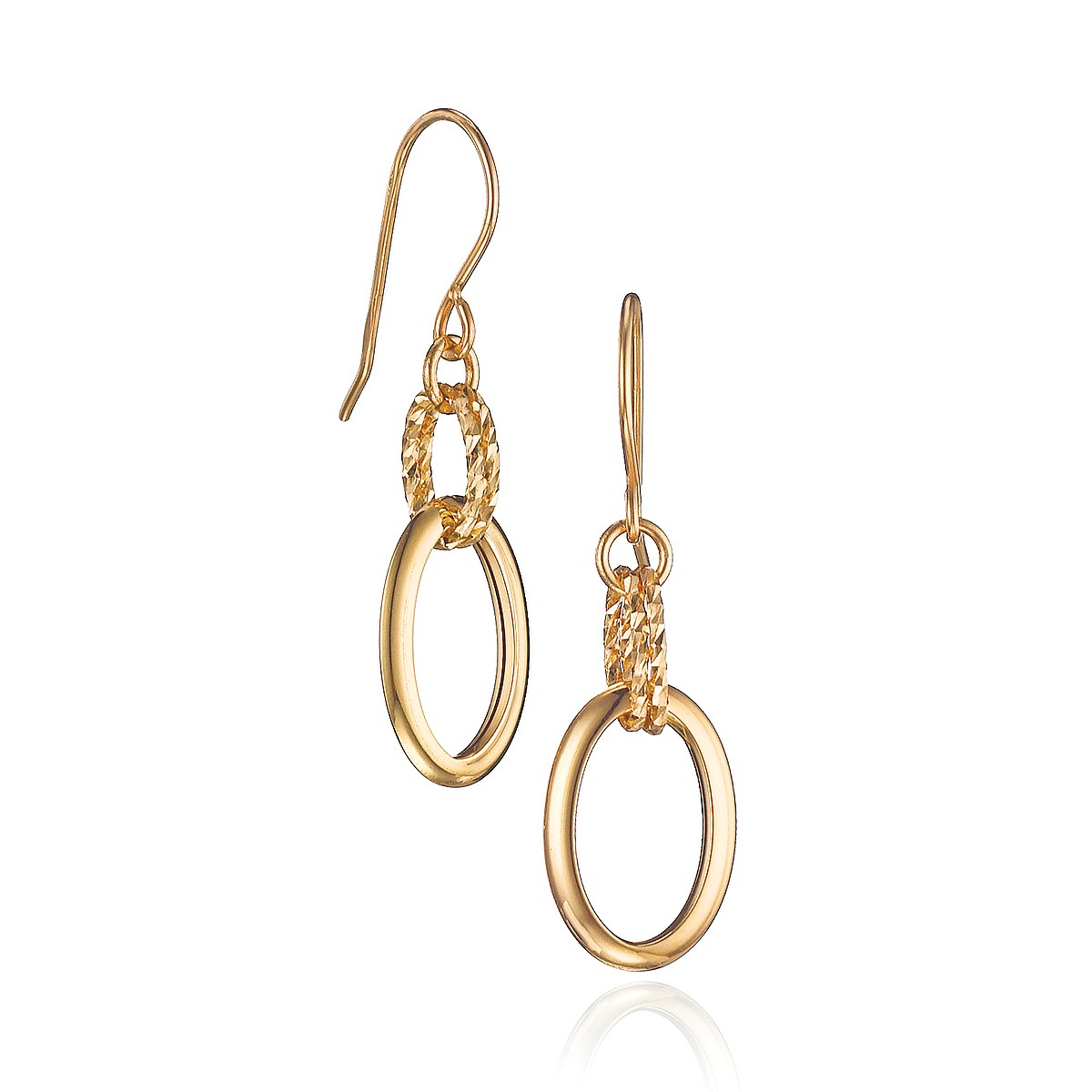 Outlined in Elegance Gold Earrings