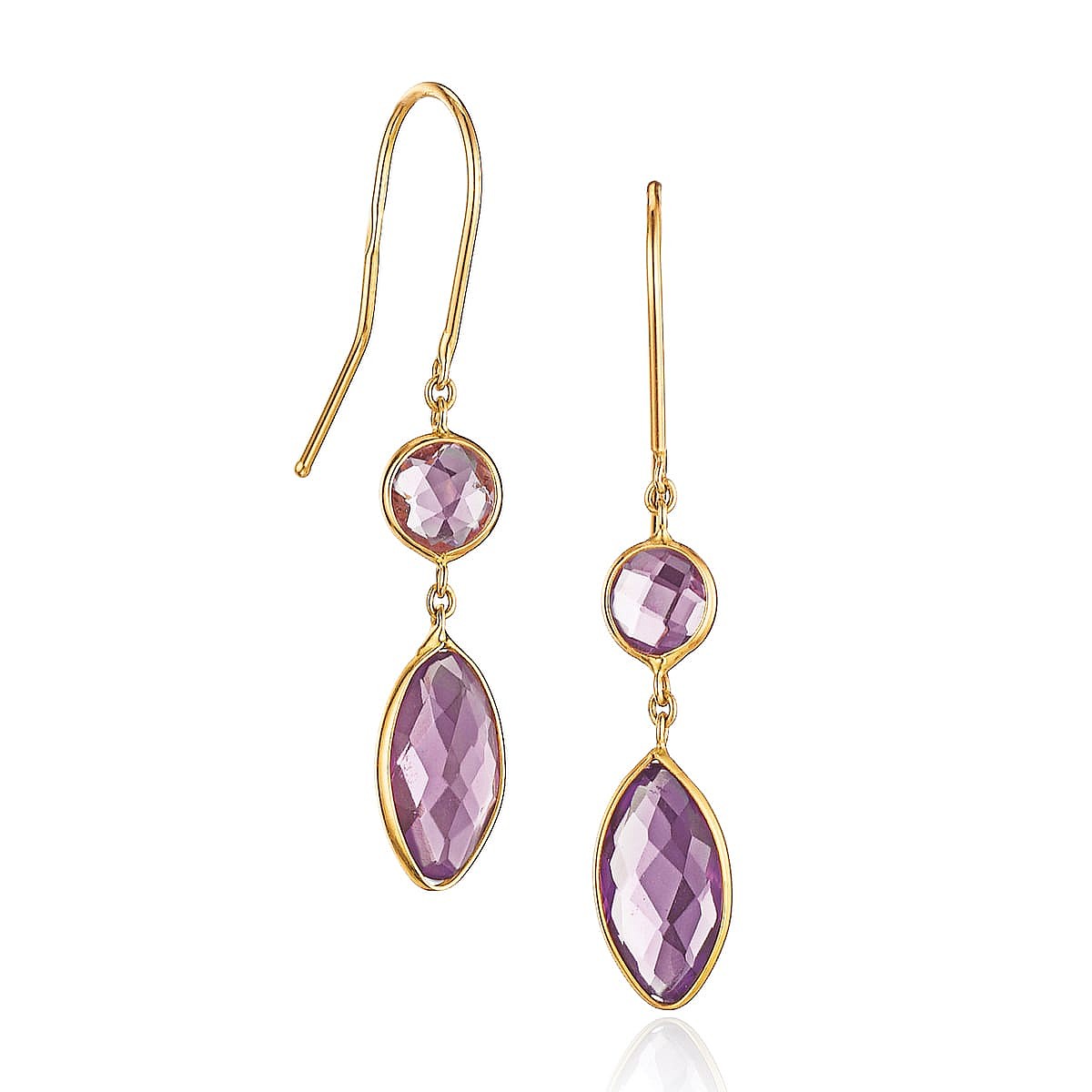 Spoken with Grace Amethyst Earrings