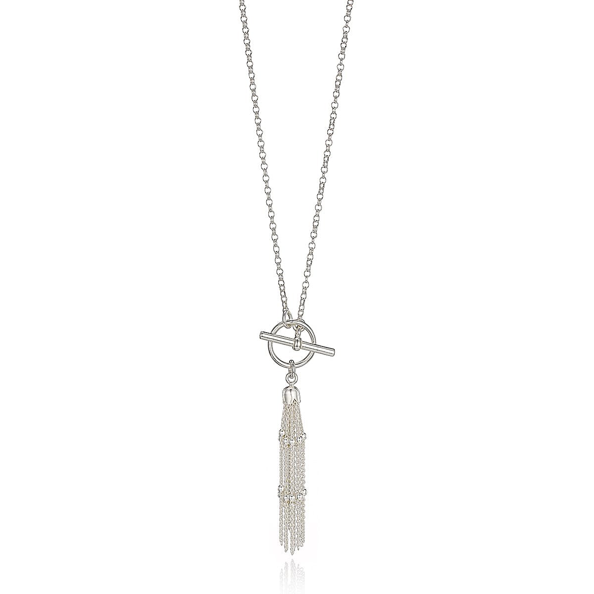Silver Rain Tassel Pendant