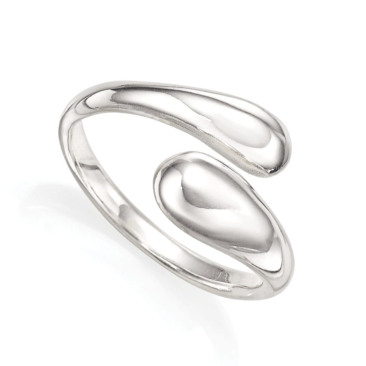 Molten in Motion Silver Ring
