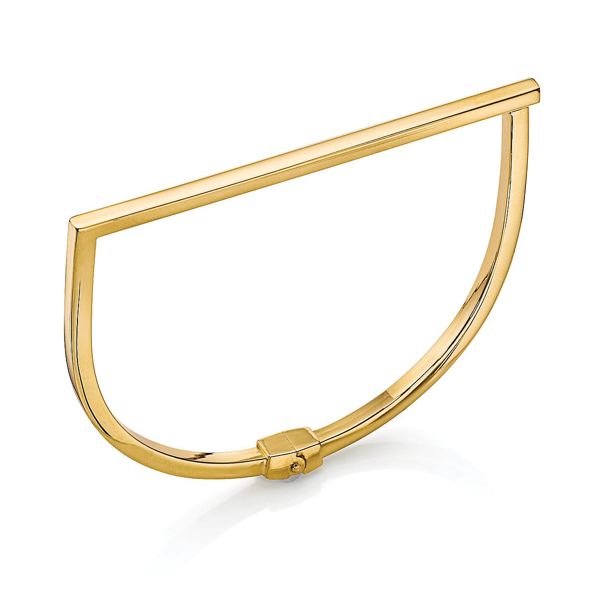 On the Edge Gold-plated Bangle