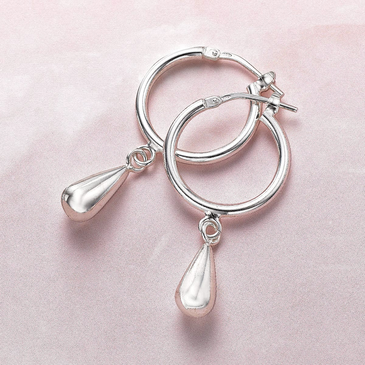 In the Balance Silver Hoop Earrings