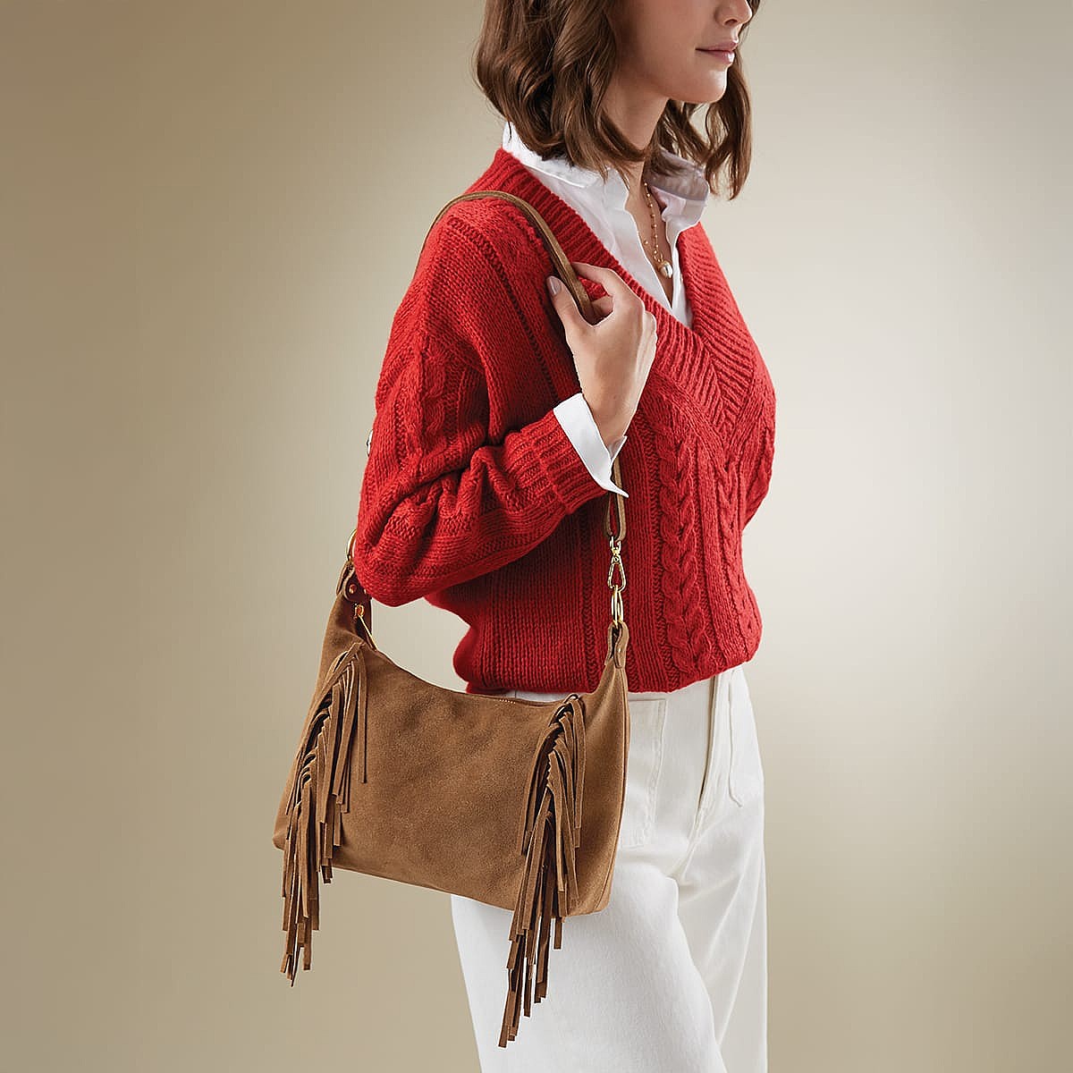 Way of the West Suede Cross-Body Bag