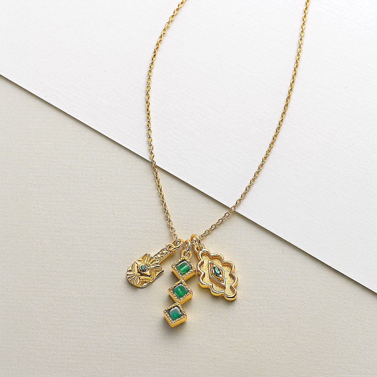 Charmed Life Green Agate Pendant