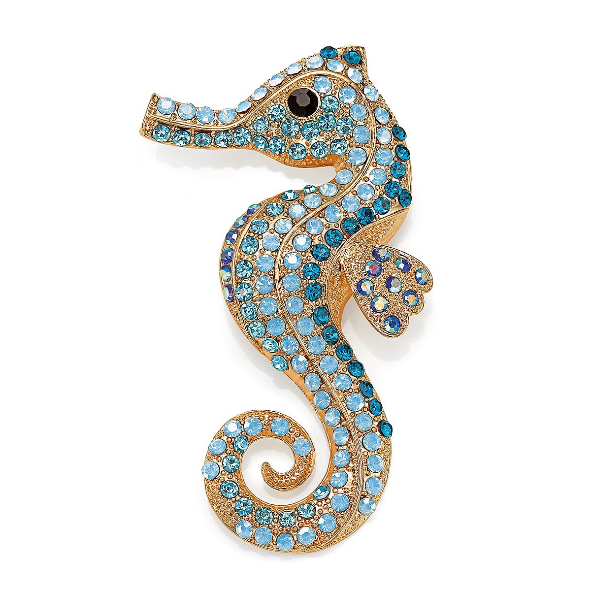 Seahorse Serendipity Crystal Brooch