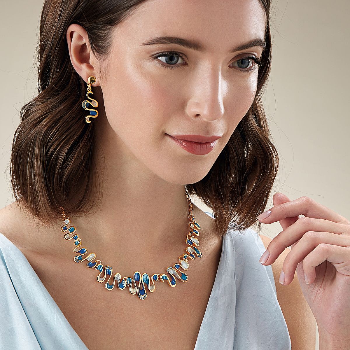 In the Groove Necklace & Earring Set