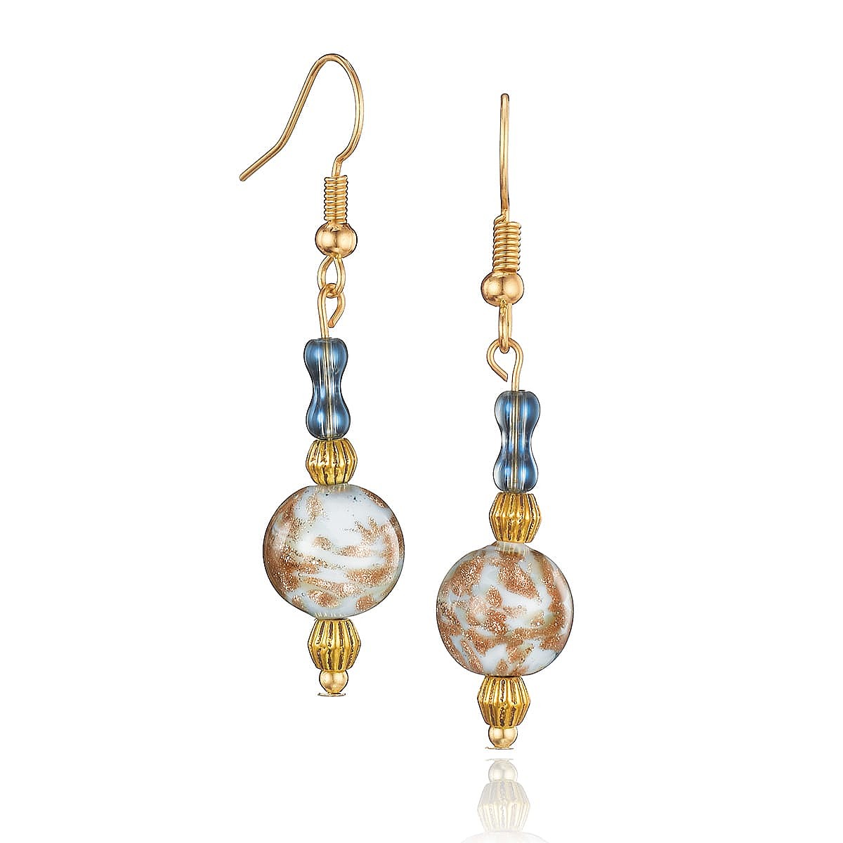 In the Light of Dawn Murano Earrings