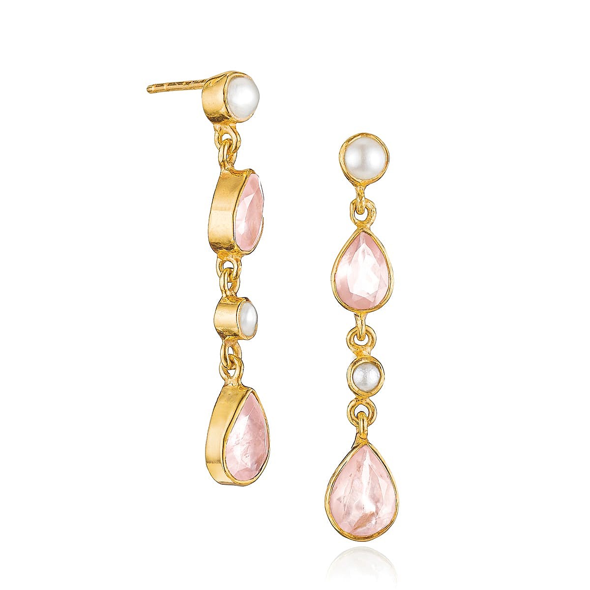 Rosy Outlook Gemstone Earrings