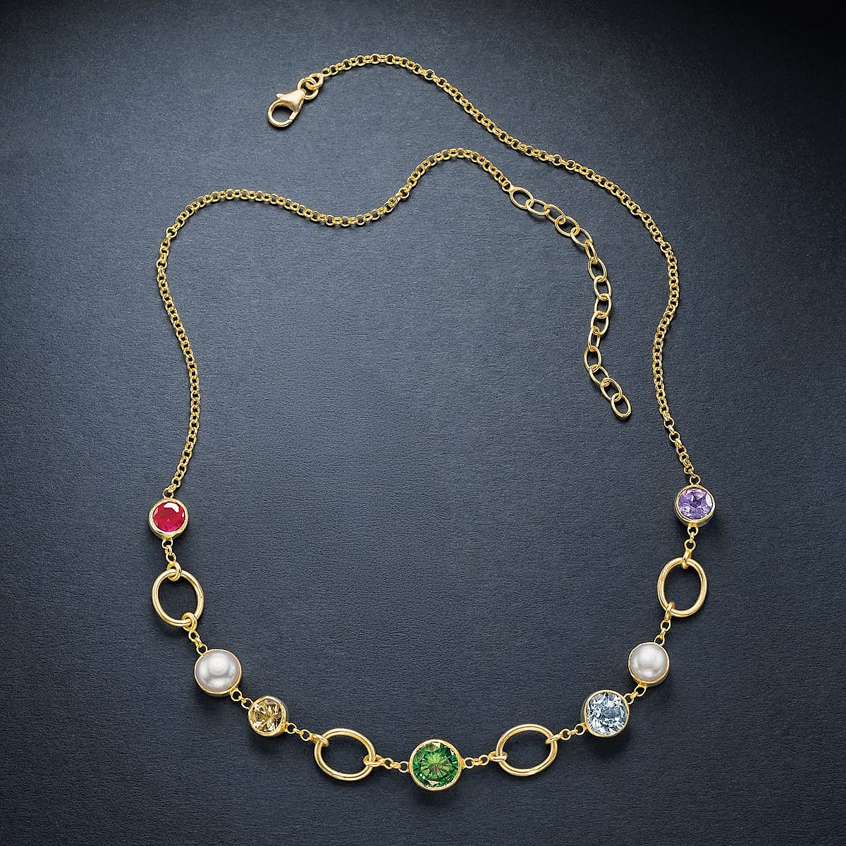 Poetry in Motion Gemstone Necklace