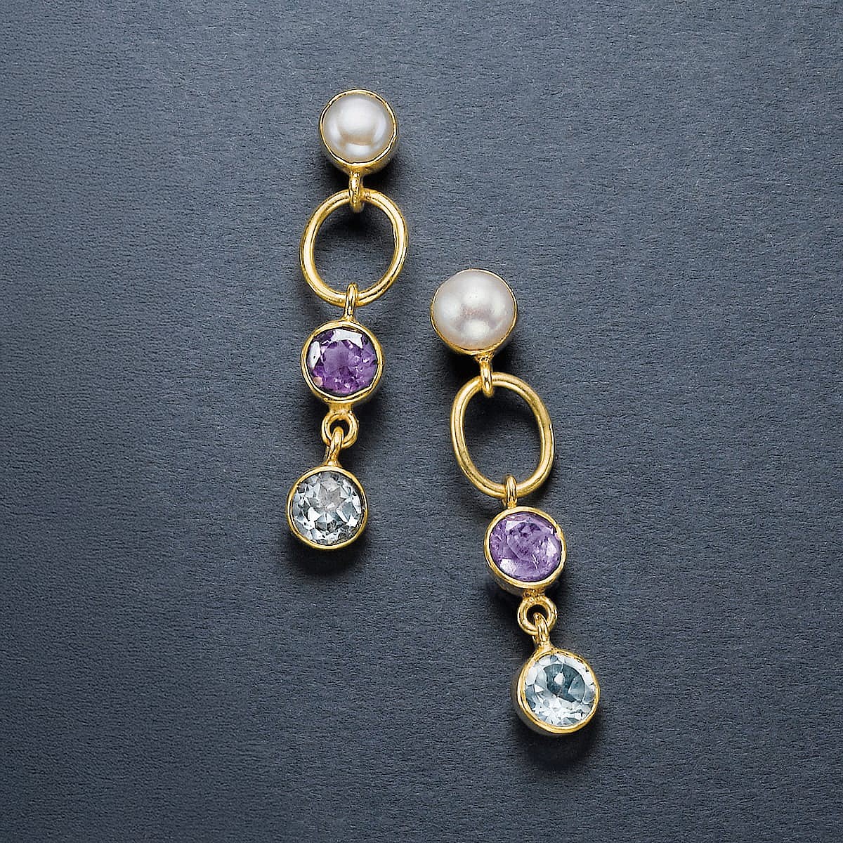 Poetry in Motion Gemstone Earrings