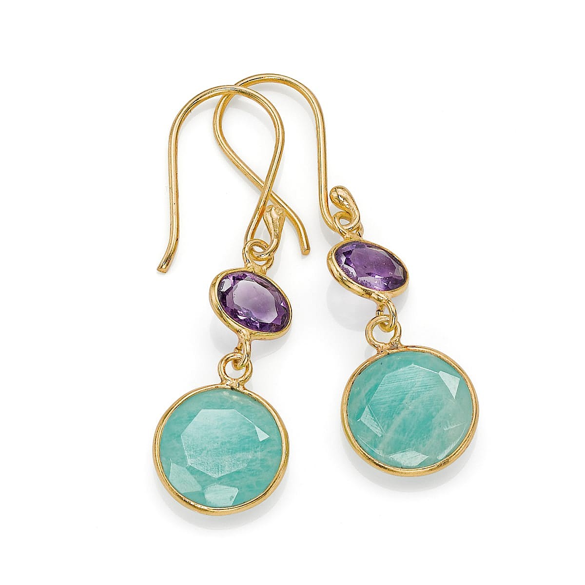 Creatively Composed Gemstone Earrings