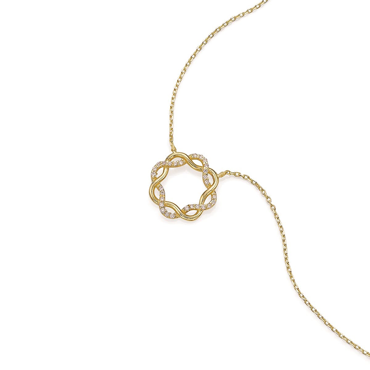 Circled in Sincerity Gold Pendant