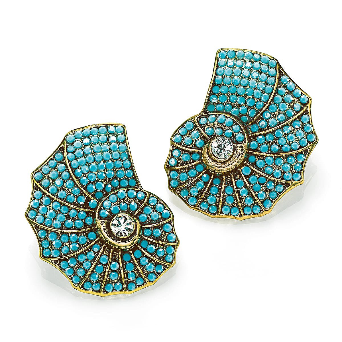 Ocean's Charm Shell Stud Earrings