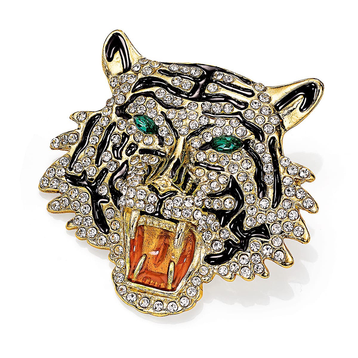 Wild Allure Tiger Brooch