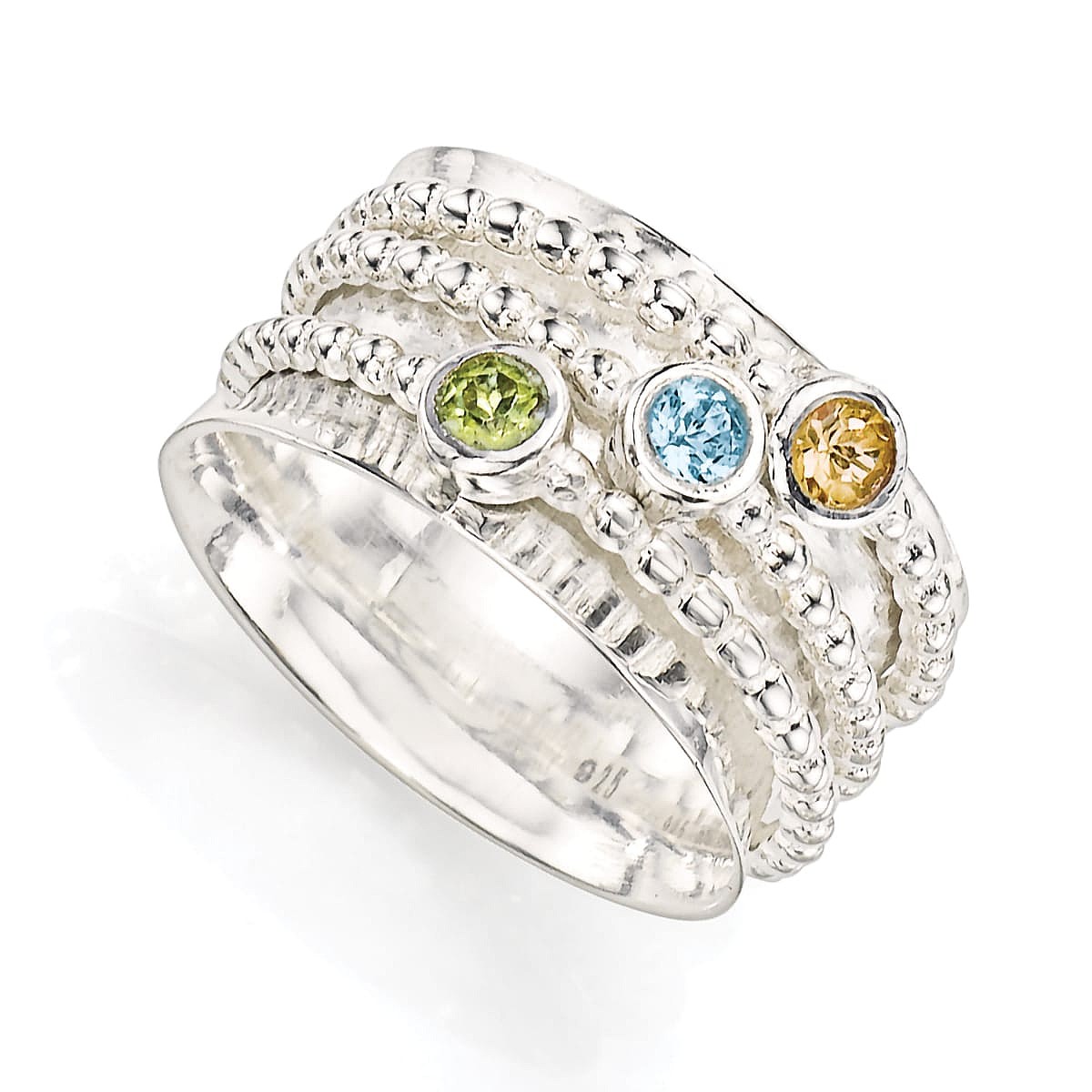 Optimism in Motion Silver Spinning Ring