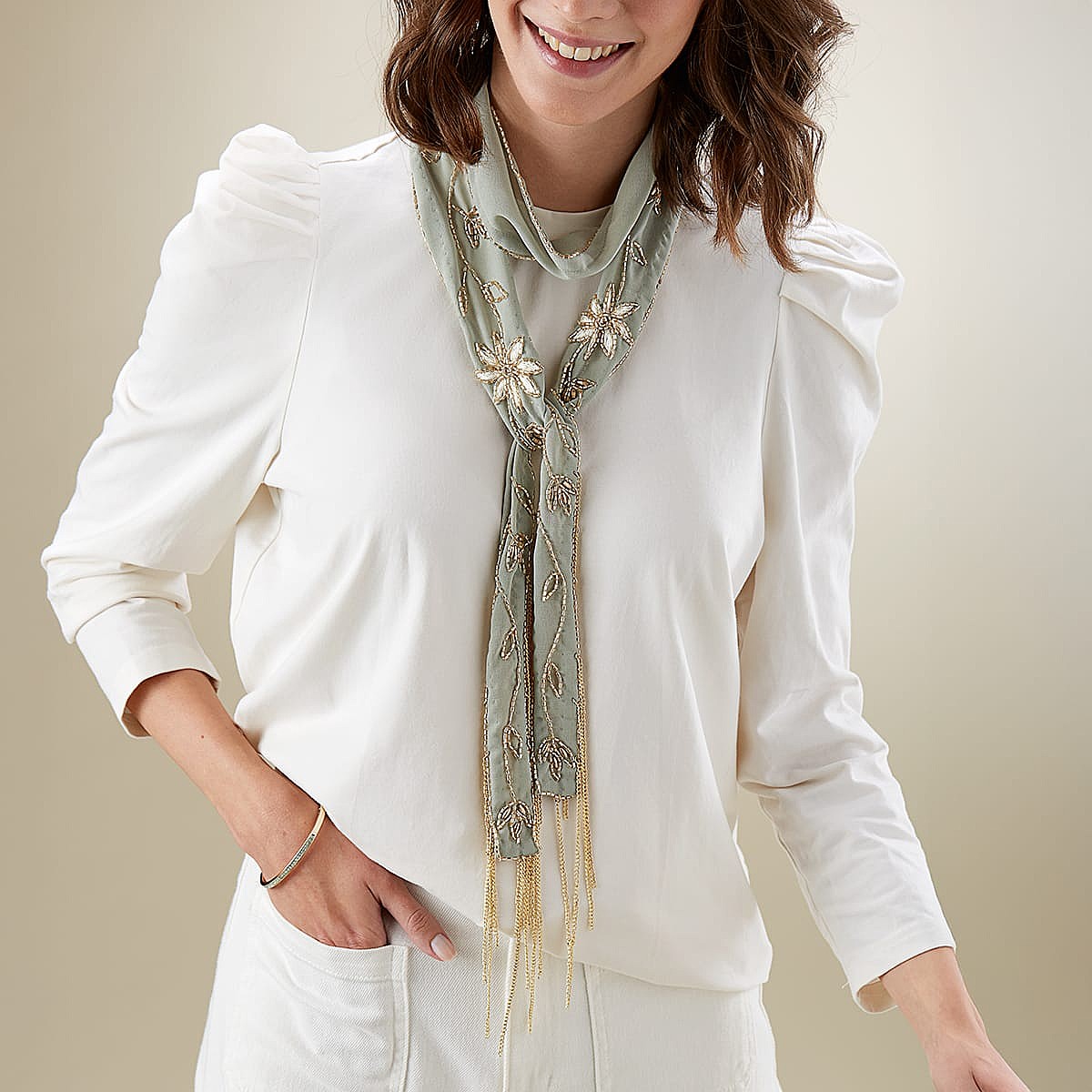 Sage Soiree Scarf