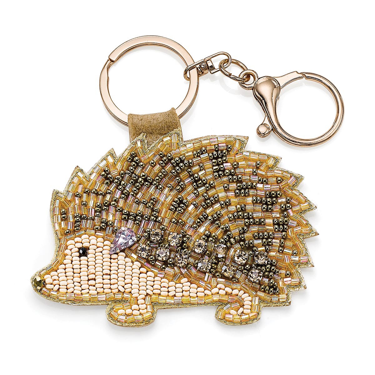 Happy Hedges Hedgehog Keyring