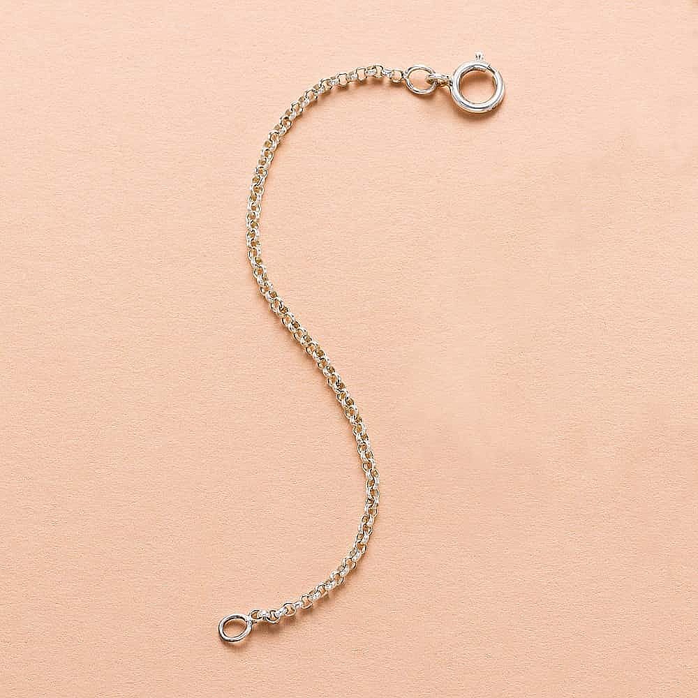 Necklace extenders silver discount
