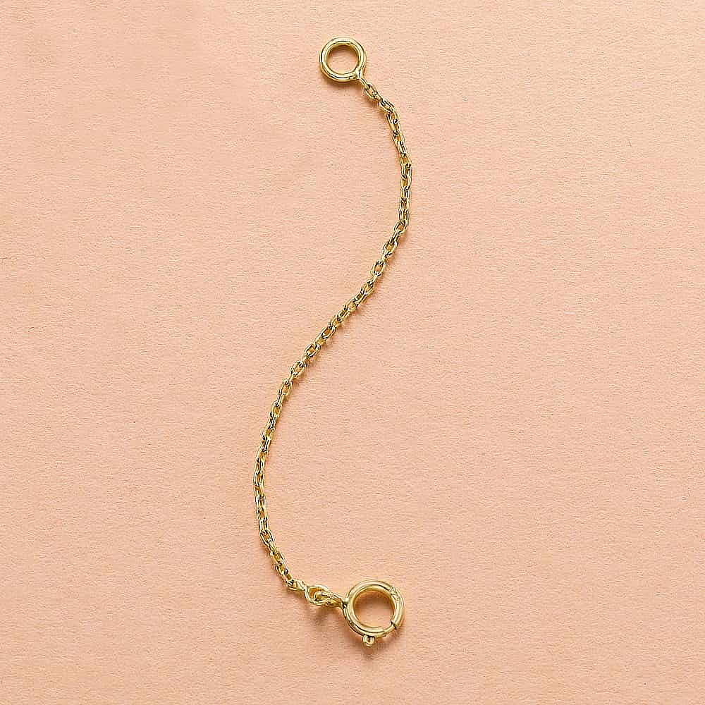 14k Gold Filled 1mm Necklace Extender Chain | Available Lengths 1, 2, 3,  4, 5, 6 | Extension Chain For Your Necklace, Bracelet, Anklet And Other