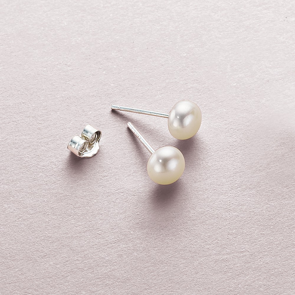 10mm Pearl Stud Earrings Pia Jewellery Direct 6mm Pearl Stud Earrings