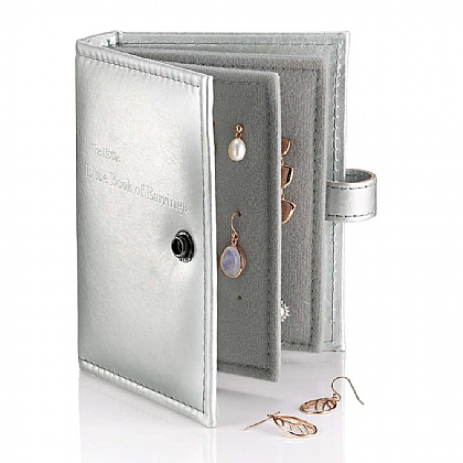 Mini Silver By The Book Earring Holder