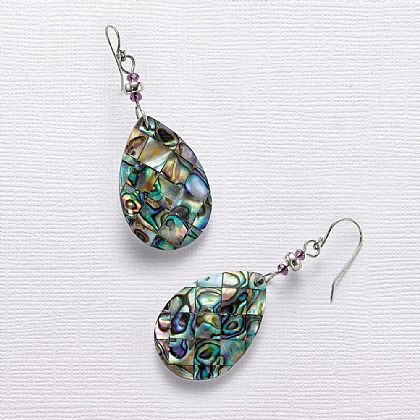 Ocean Chronicles Paua shell Earrings