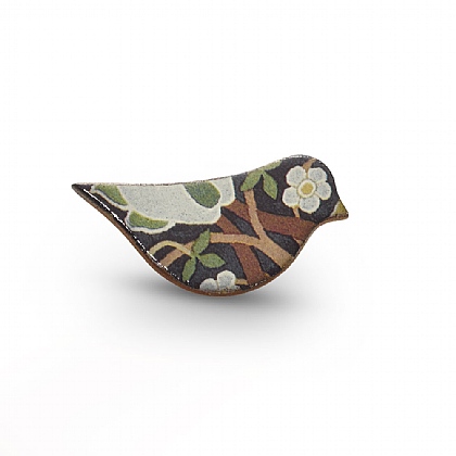 Woodland Song Ceramic Bird Brooch