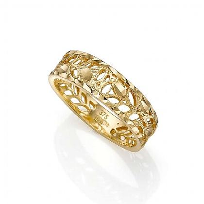 Stylish Gold Diamond Challa Ring 3D model 3D printable | CGTrader